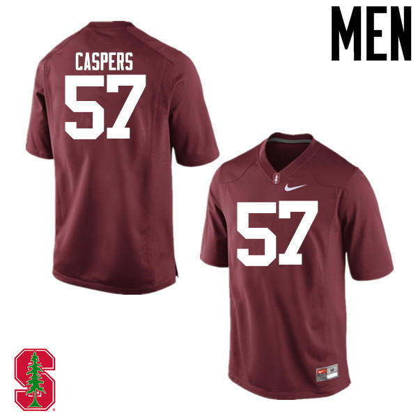 Men Stanford Cardinal #57 Johnny Caspers College Football Jerseys Sale-Cardinal